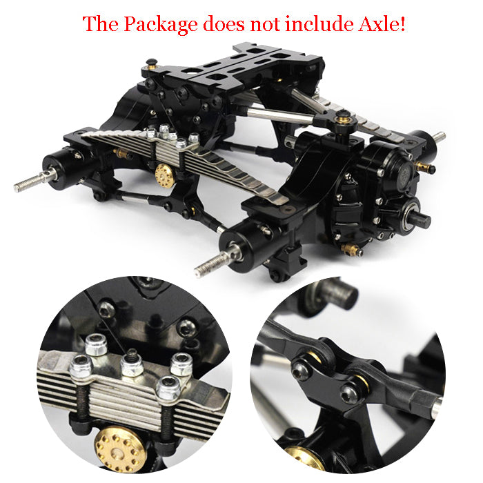 LESU Metal Rear Suspension Set Pneumatic Suspension for TAMIYA 1/14 RC Truck Axles DIY