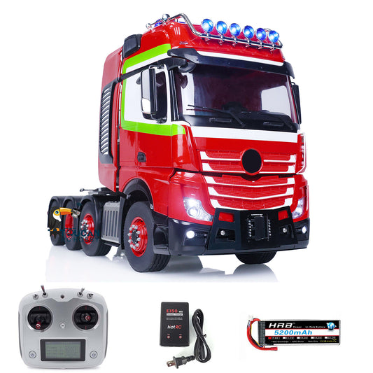 TOUCAN RC Tractor Trucks 1/14 8x8 Differential Lock Axles 3Speed Gearbox Metal Chassis TOUCAN BZ Cabin Lorry Cars Model