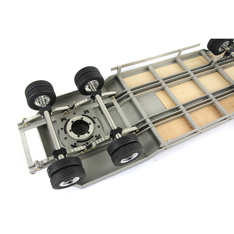 US STOCK Metal Trailer Plate 887.6*190*78MM for LESU TAMIYA 1/14 RC Truck Model Car