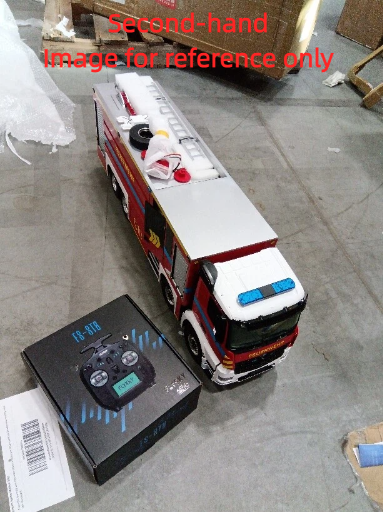Second Hand US Stock 1/14 8x8 RC Fire Fighting Truck RTR Metal Chassis Electric Fire Sprinkler Cars