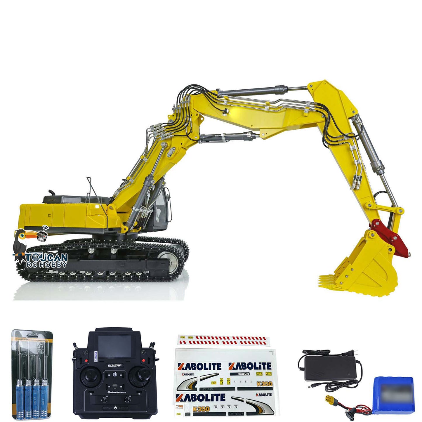 Kabolite Metal 1/14 RTR RC Hydraulic Excavator Digger K350-200 With Sound System