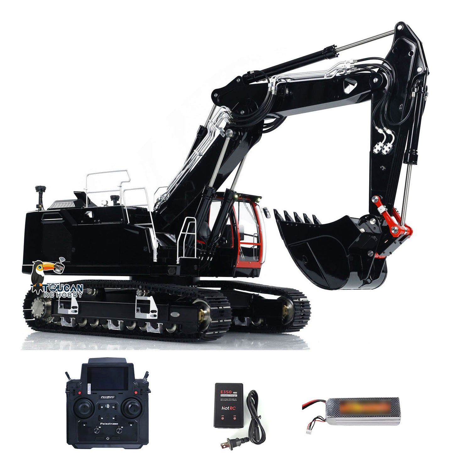 1/14 LESU RC Hydraulic Diggers LR945 3 Arms RTR Remote Control Excavator Model