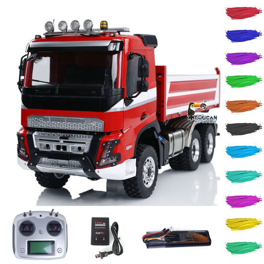 1/14 3-way RC Hydraulic Dumper Car LESU Metal 6x6 Chassis FMX Cabin