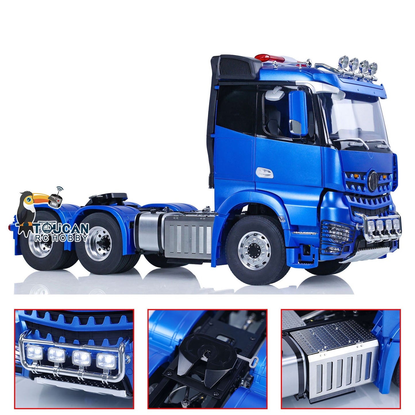 LESU 1/14 6x6 RC Tracteur Camion Voiture 1851 3363
