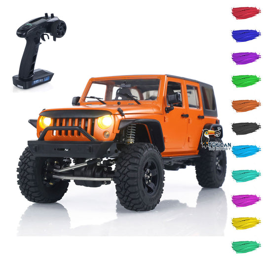 CAPO 1/18 RC Crawler Car CUB2 RTR Remote Control Off Road Vehicle 2-Speed Transmission Flysky GT5 Radio Battery Light Sound