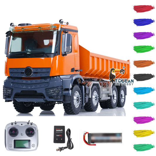 LESU 1/14 Metall 8x8 Hydraulische RC RTR Roll On/Off Dumper Lkw 20160901 Mit K3363 Kabine