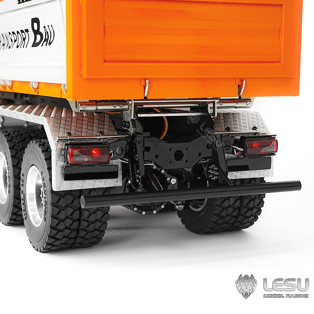 LESU TGS 1/14 RC Hydraulic Dump Truck 6x6 Metal Remote Control Dumper Car Model