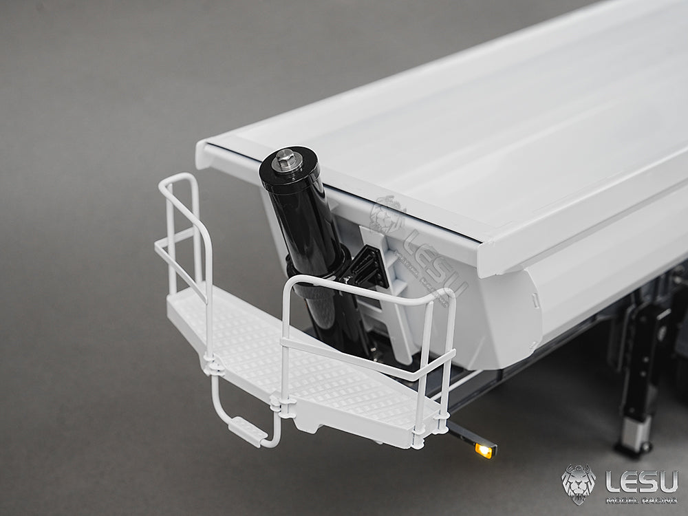 Metal LESU 3Axles 1/14 Hydraulic Dump Trailer for RC Tractor Truck DIY TAMIYA Radio Controlled Lorry Car 1851 3363 R470 770S