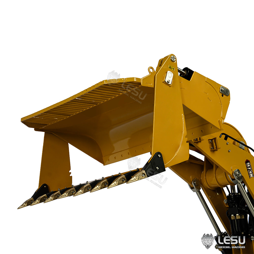 LESU 1/14 RC Hydraulic Loader Upgrade 973K Tracked Car Openable Bucket Rear Plow Painted Assembled PNP