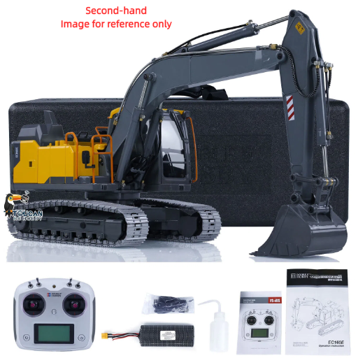 Second Hand Fast Shipping Double E EC160E 1/14 RC Hydraulic Excavator E111 Alloy Remote Control Diggers
