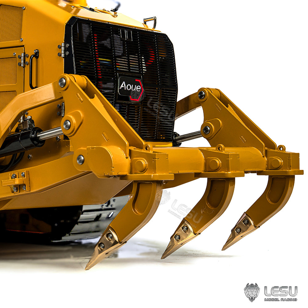 Chargeur hydraulique RC 1/14 LESU 973K RTR RC Voiture à chenilles Godet ouvrable Charrue arrière