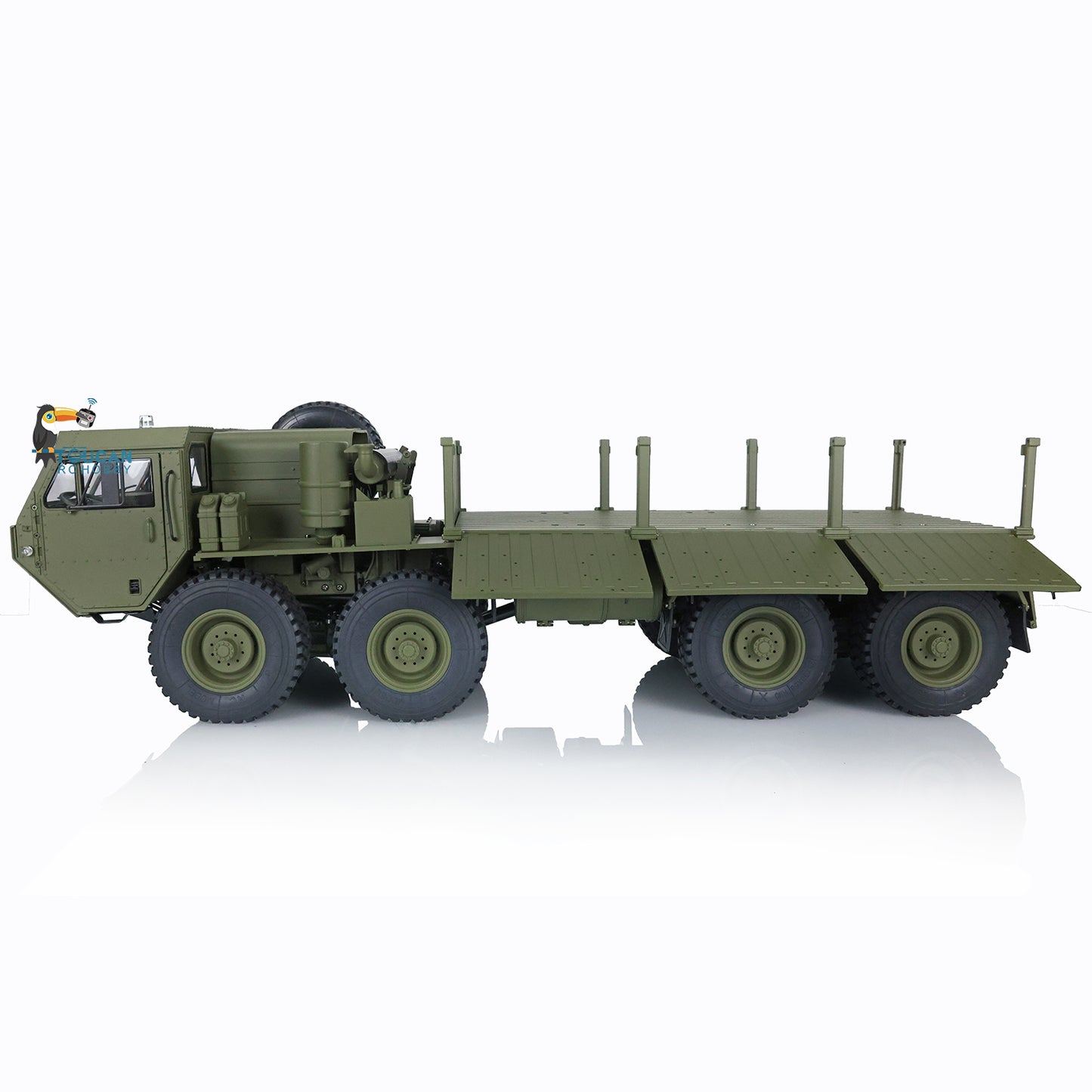 US STOCK HG 1/12 RC US Military Truck Metal 8*8 Chasis Model 2.4G Radio Servo Motor P801
