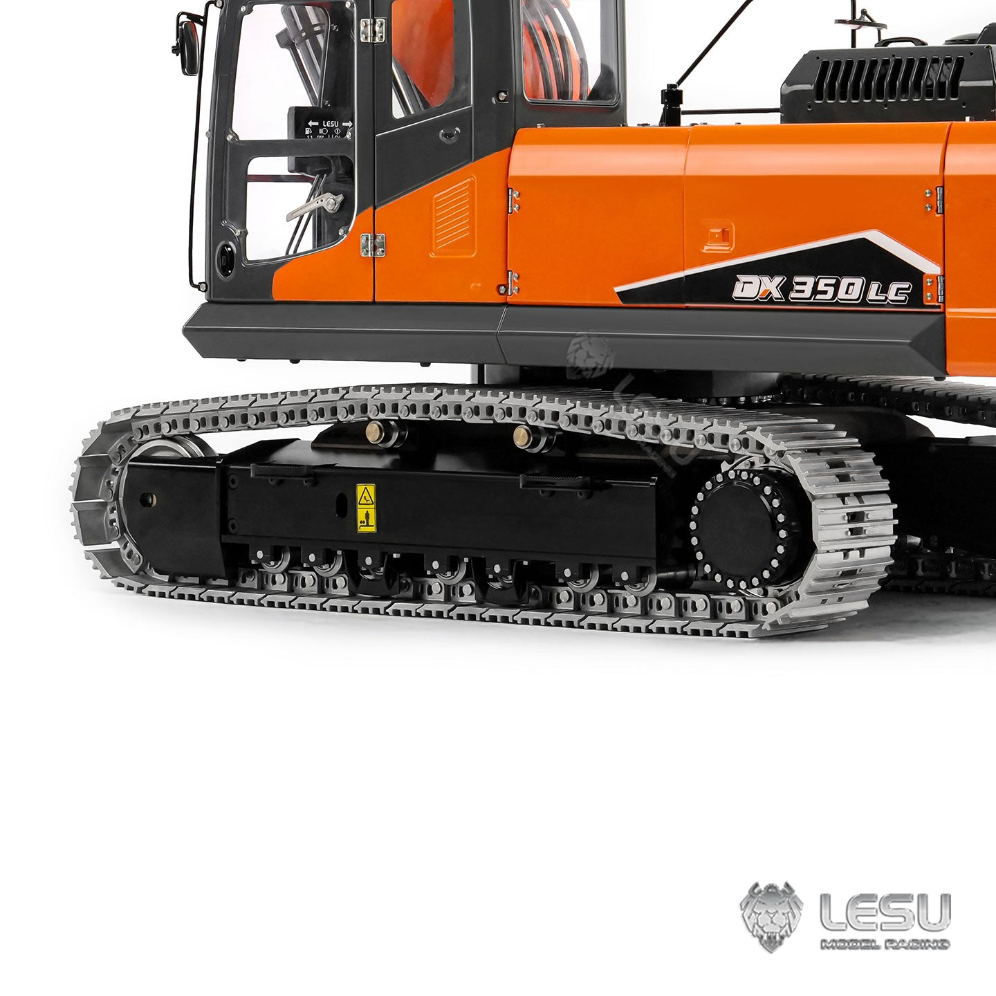 LESU 90% Metal 1/14 RC Hydraulic Digger Aoue DX350LC Remote Control Excavator Finished Model 3CH Valve Relief Valve 4MPA Pump