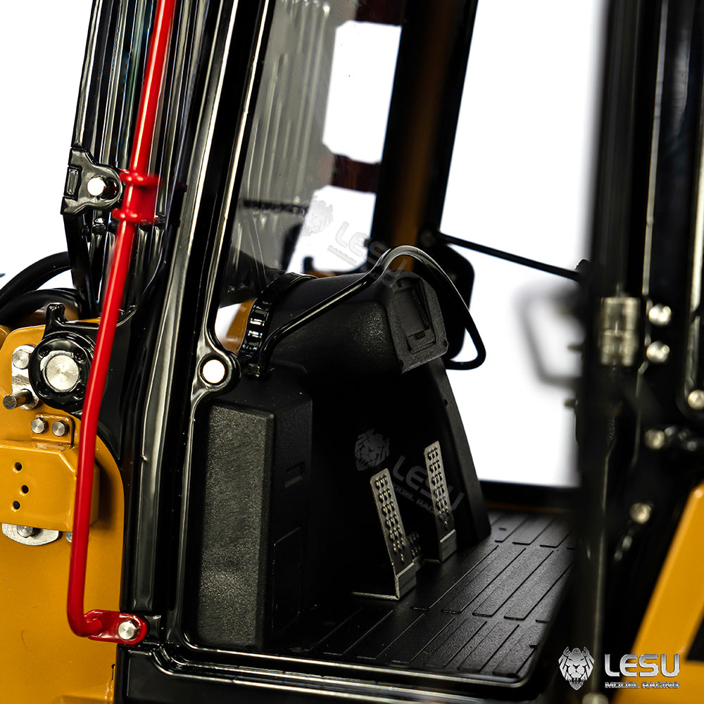 LESU 1/14 RC Hydraulic Loader Upgrade 973K Tracked Car Openable Bucket Rear Plow Painted Assembled PNP