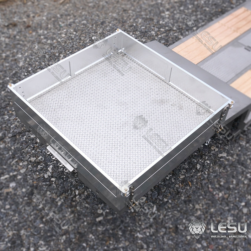 Remorque métallique LESU à levage électronique hydraulique pour benne basculante