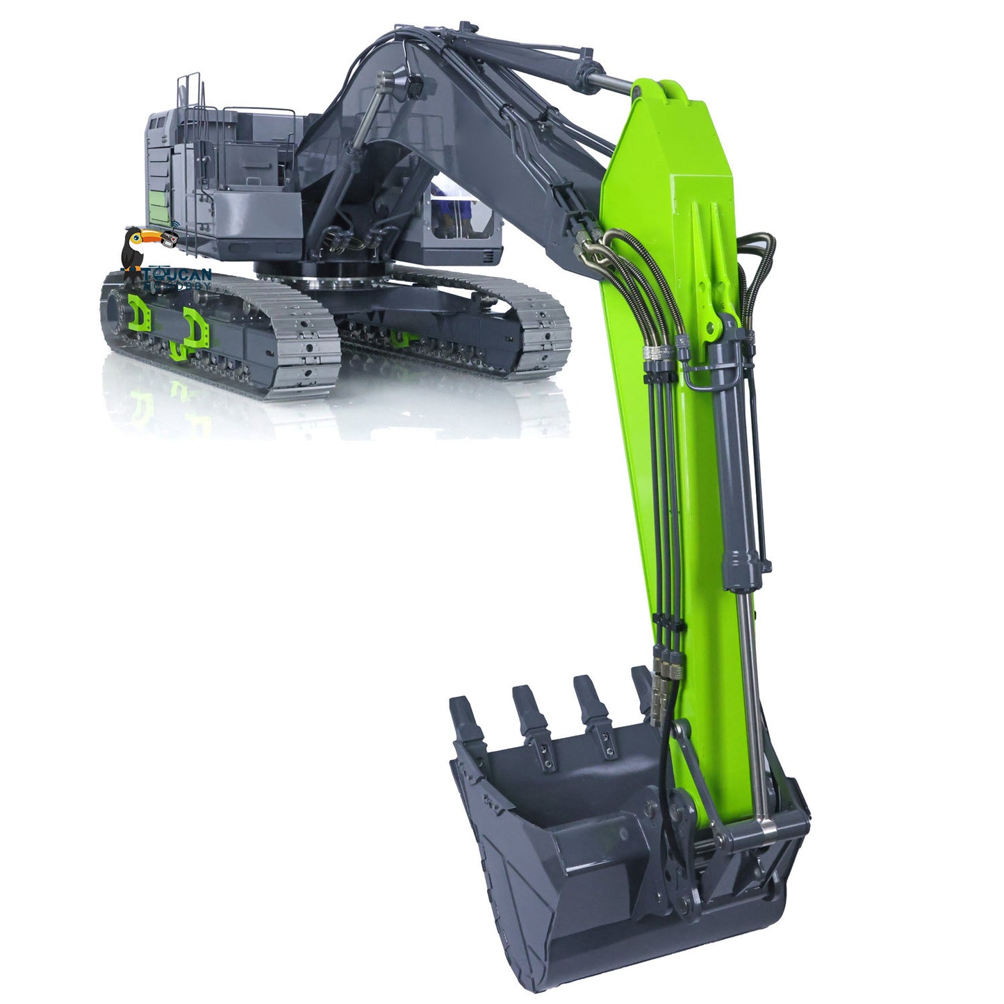LESU Metal 1/14 RC Heavy Excavator C374F Remote Control Hydraulic Digger Flysky PL18EVLITE Battery Smoke 6CH Valve Quick Coupler RTR or PNP
