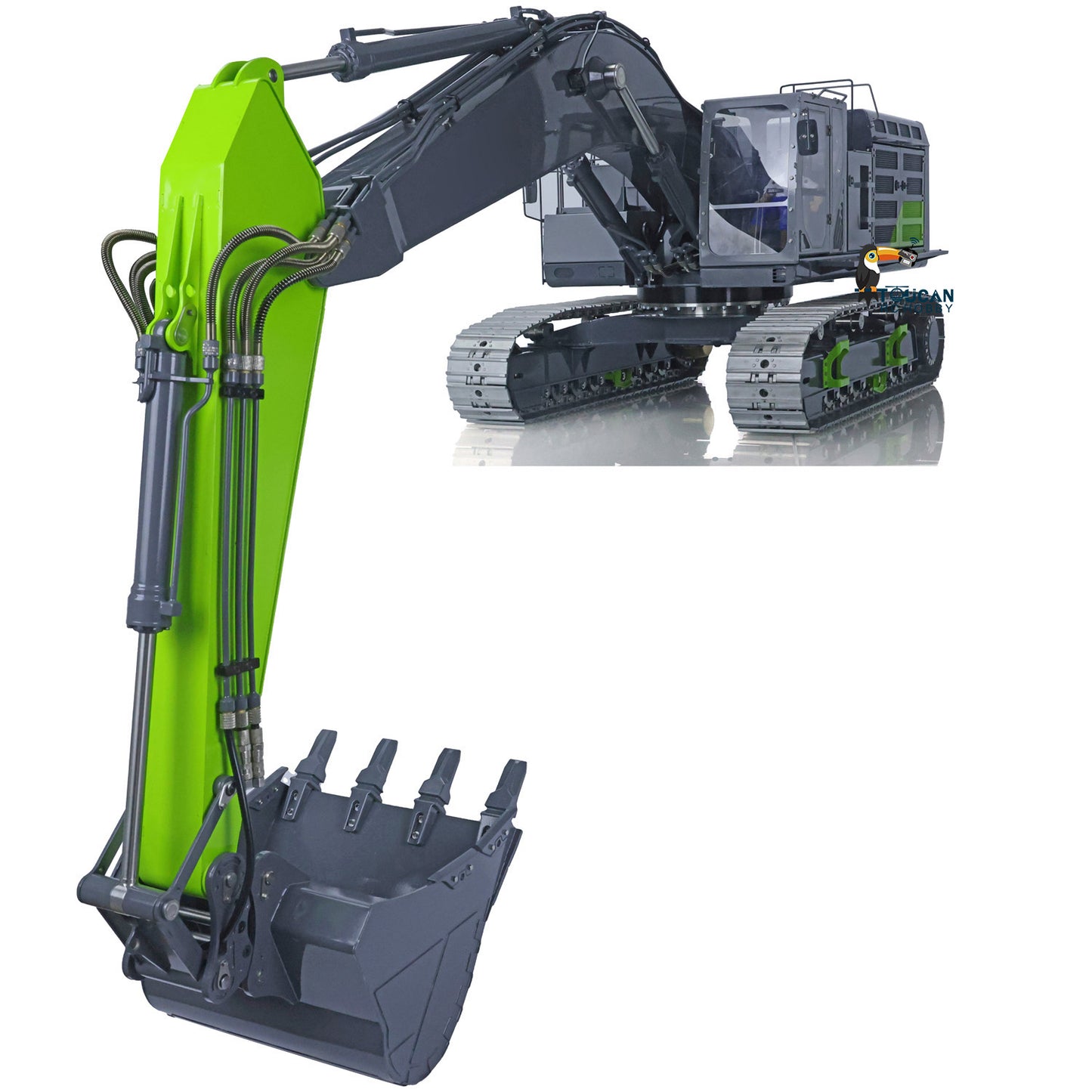 LESU Metal 1/14 RC Heavy Excavator C374F Remote Control Hydraulic Digger Flysky PL18EVLITE Battery Smoke 6CH Valve Quick Coupler RTR or PNP