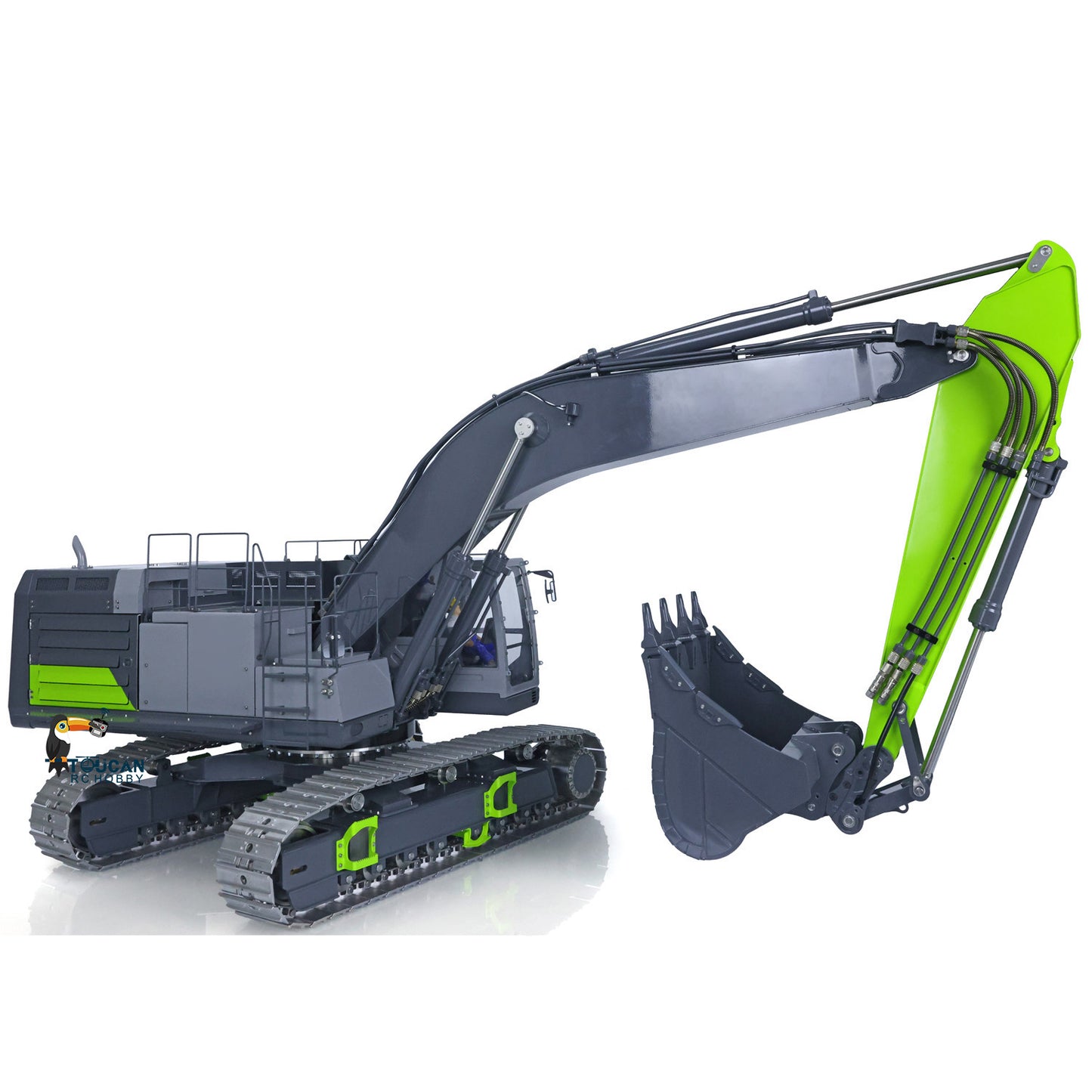 LESU Metal 1/14 RC Heavy Excavator C374F Remote Control Hydraulic Digger Flysky PL18EVLITE Battery Smoke 6CH Valve Quick Coupler RTR or PNP