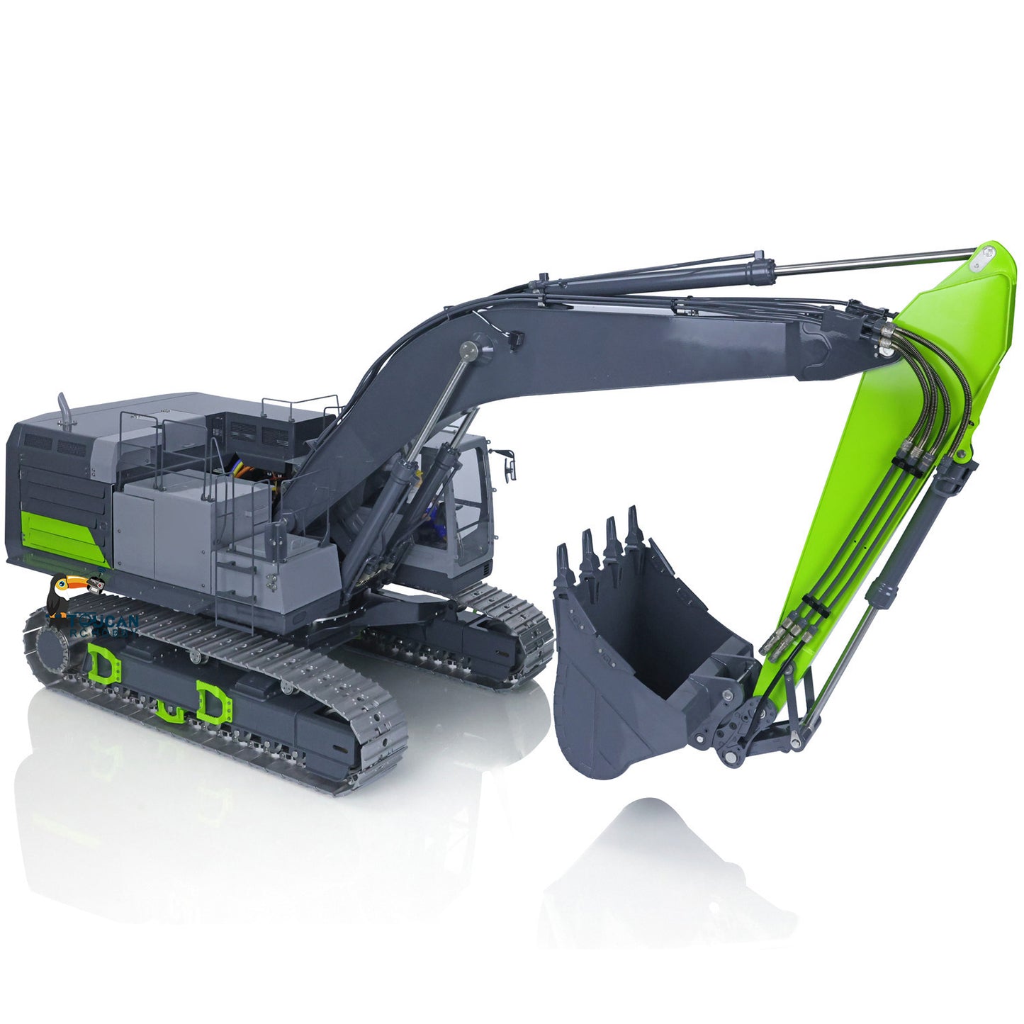 LESU Metal 1/14 RC Heavy Excavator C374F Remote Control Hydraulic Digger Flysky PL18EVLITE Battery Smoke 6CH Valve Quick Coupler RTR or PNP