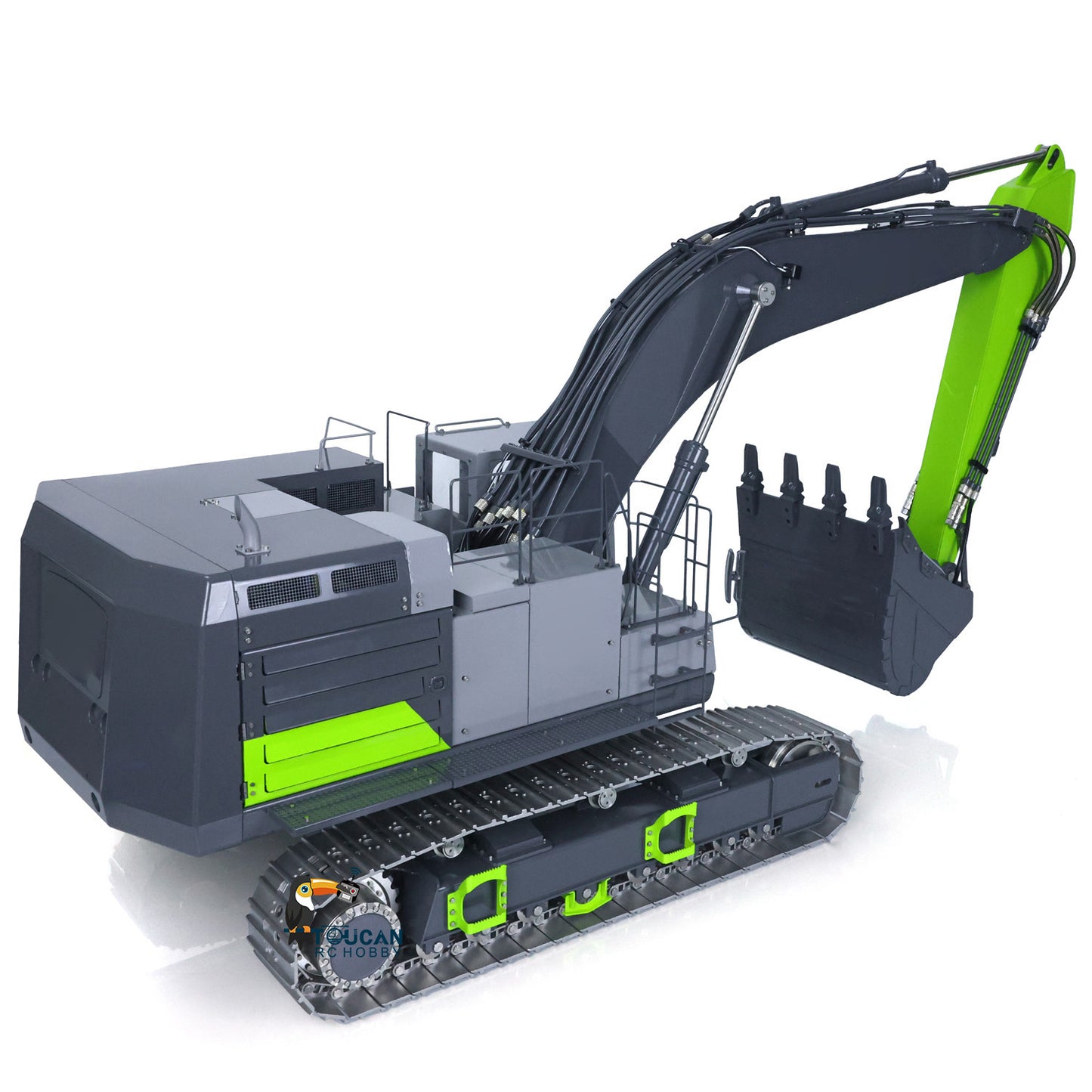 LESU Metal 1/14 RC Heavy Excavator C374F Remote Control Hydraulic Digger Flysky PL18EVLITE Battery Smoke 6CH Valve Quick Coupler RTR or PNP