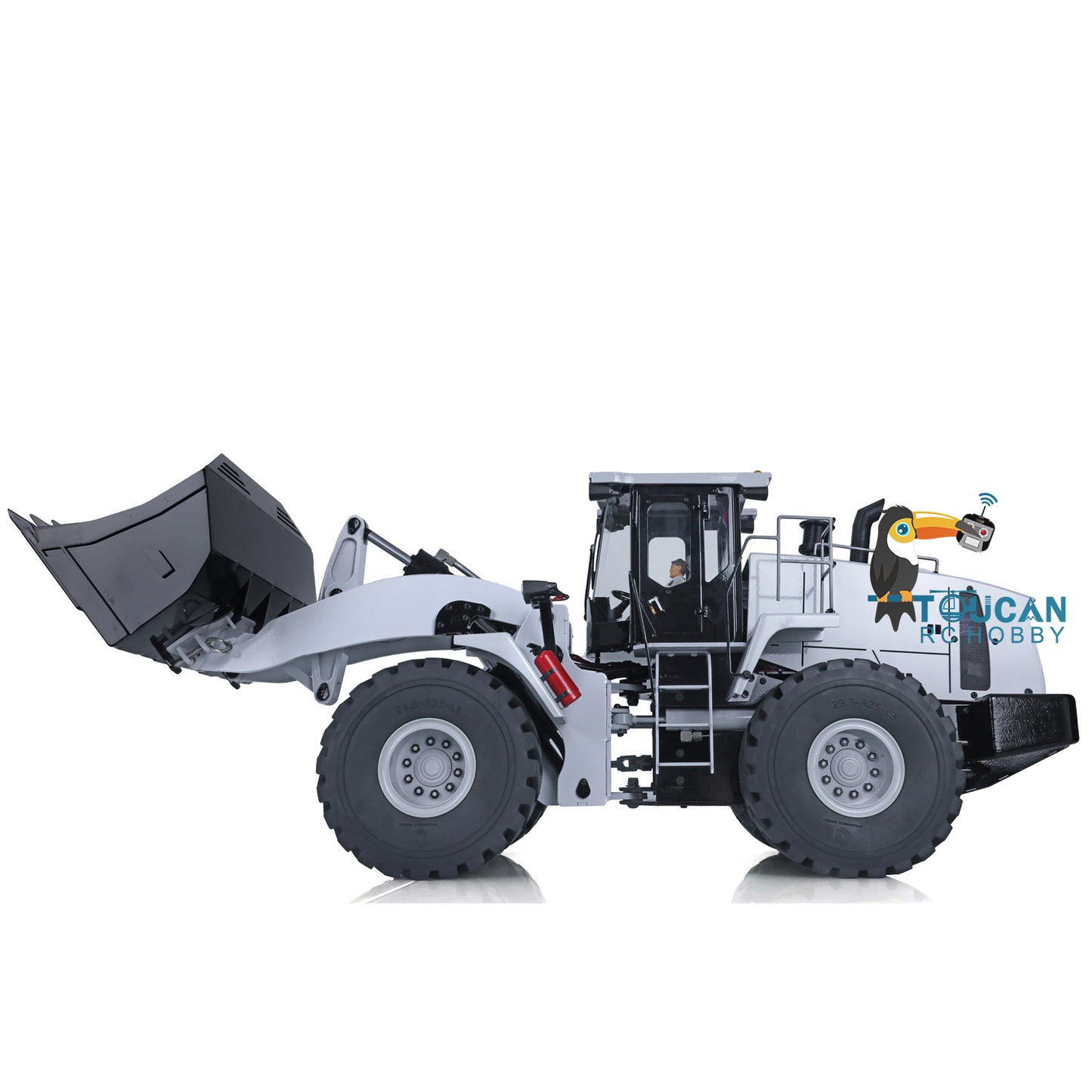 US STOCK Metal 1/14 Hydraulic RC Loader Model Electric Car ESC Motor Servo Lights Charger