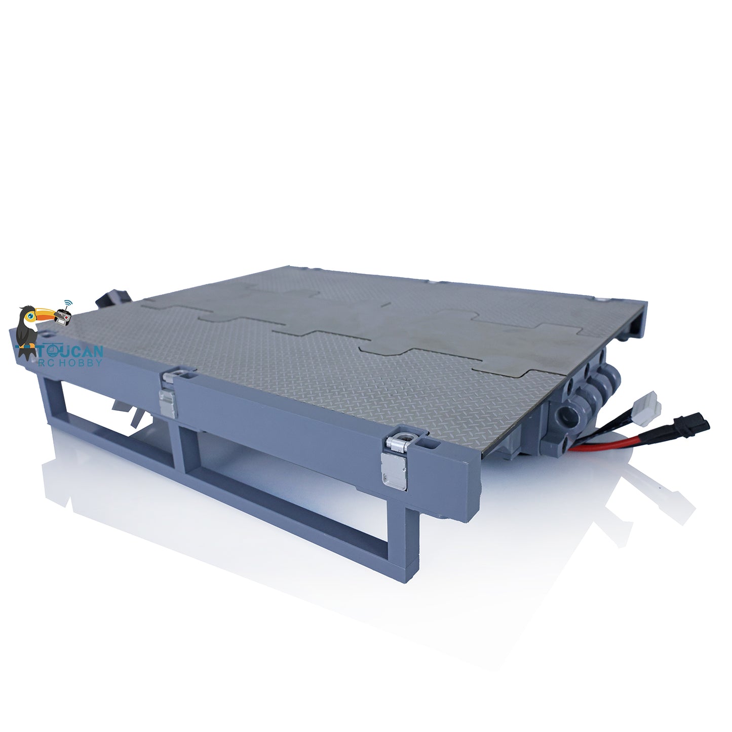 NOOXION Fury Bear 2+5 Essieux Remorque Hydraulique Levage pour TAMIYA 1/14 RC Tracteur Camion Remorque Lourde Radiocommandée DIY Voiture