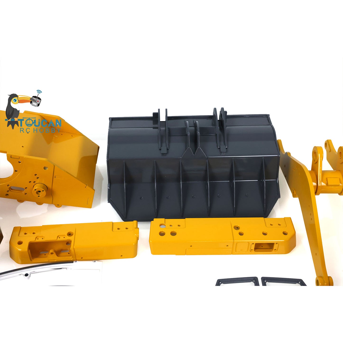 LESU 1/14 AOUE 636 Metall Hydraulische RC Raupen Loader B0015 W/ 2CH Ventile