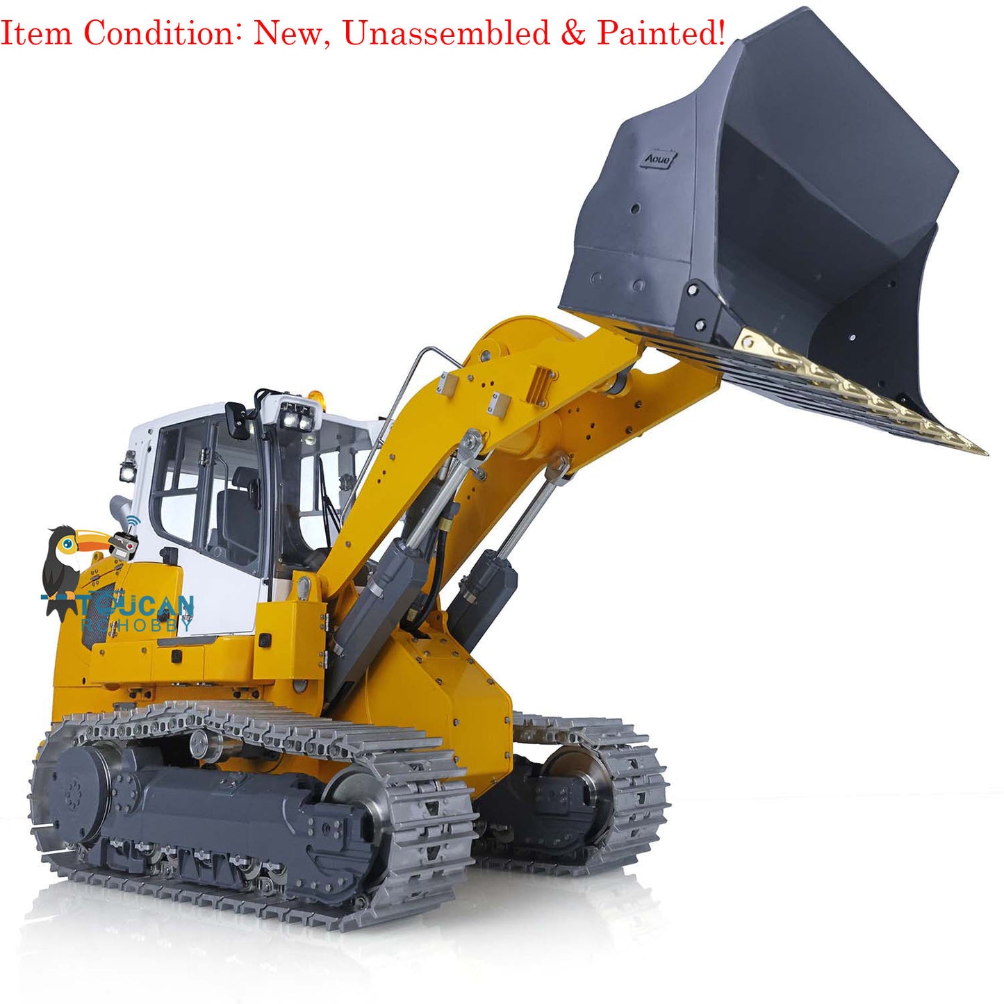 LESU 1/14 AOUE 636 Metall Hydraulische RC Raupen Loader B0015 W/ 2CH Ventile