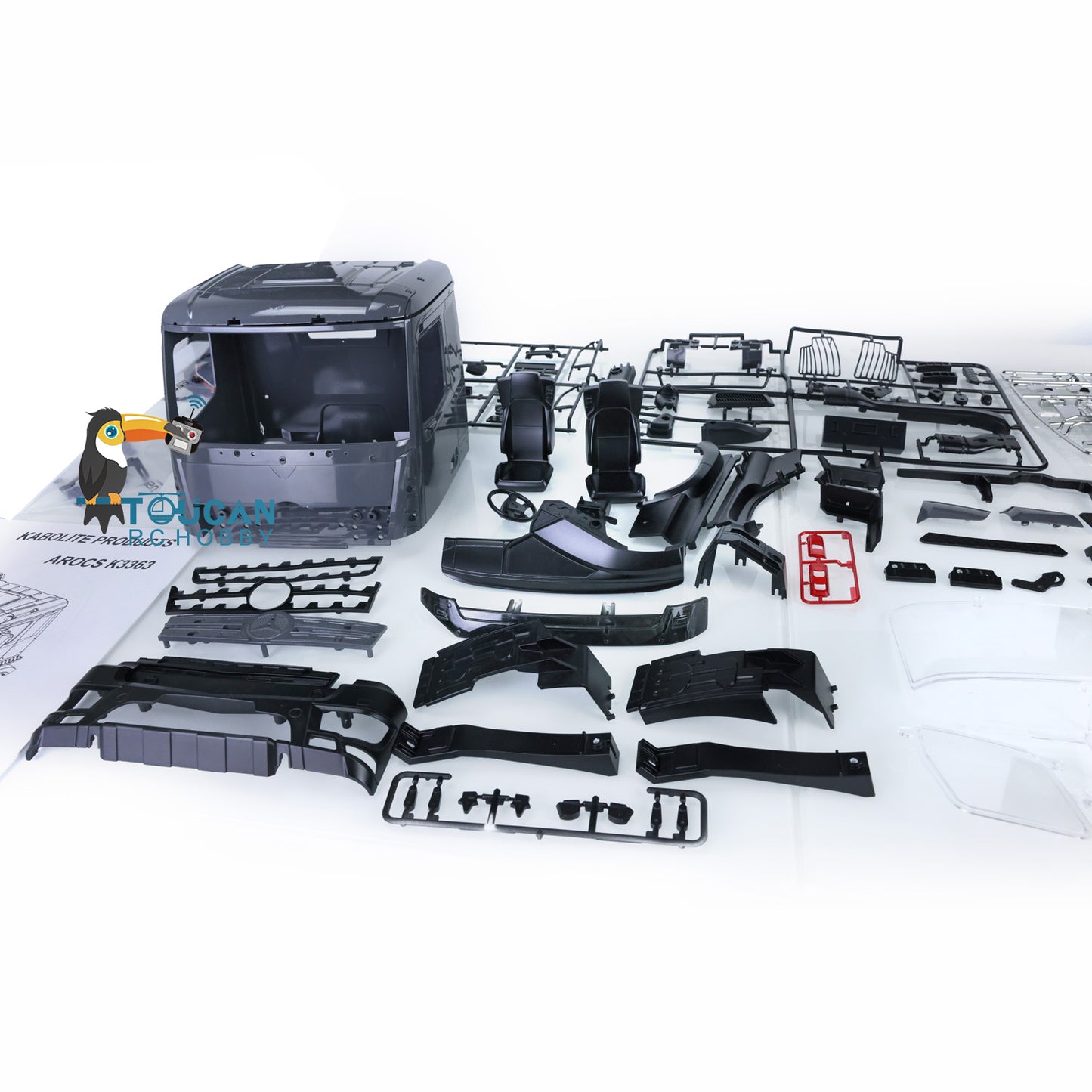 LESU 1/14 6x6 3 essieux métal hydraulique trois voies RC camion benne basculante A0009