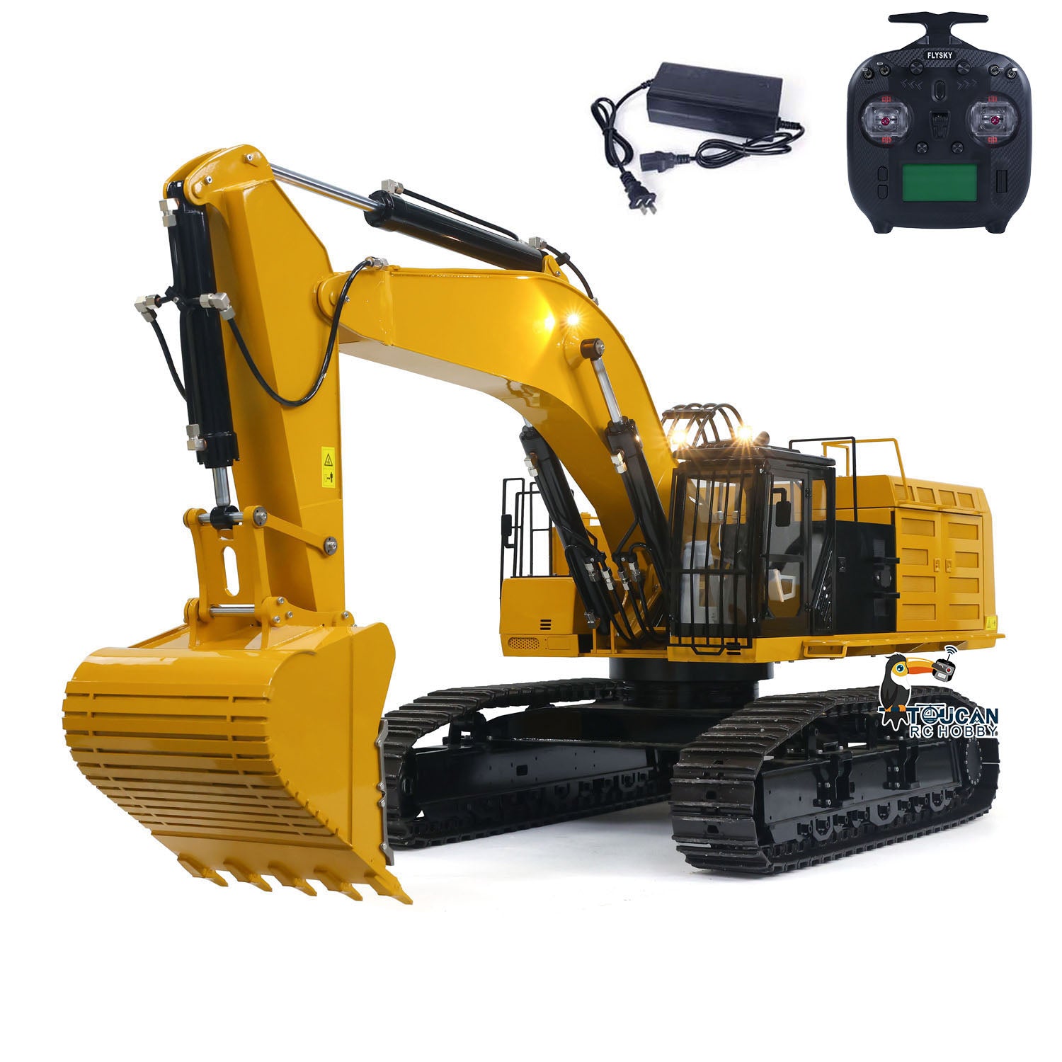 IN STOCK Metal 1/8 390F RC Hydraulic Excavator Digger Shear