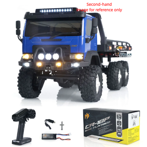 Second Hand Fast Shipping CR18P Flatbed Truck 6x6 RTR RC Rock Crawler 1/18 Off-Road Truck 2-Speed Lights