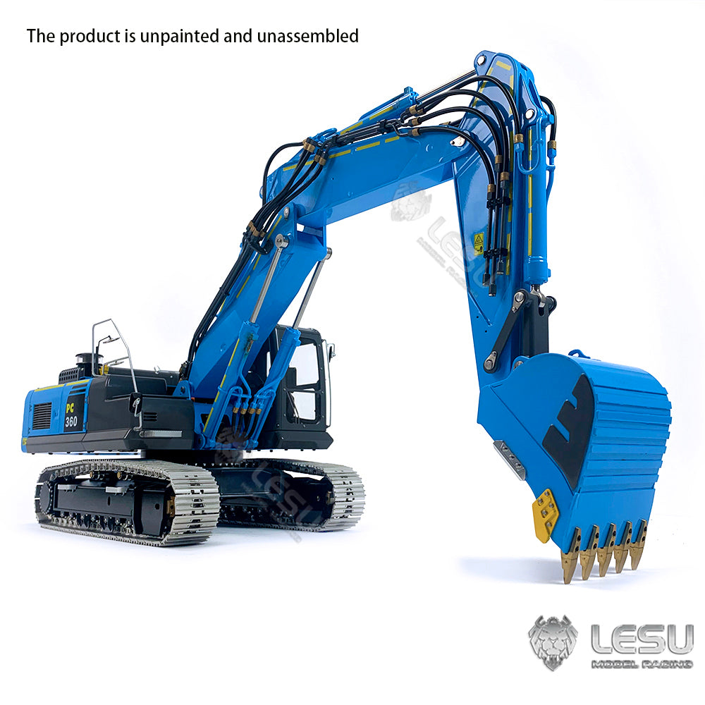 LESU 1/14 RC Hydraulische Bagger AOUE-ET36L 3-Arme Komatsu PC360 Elektrische Bagger Kits