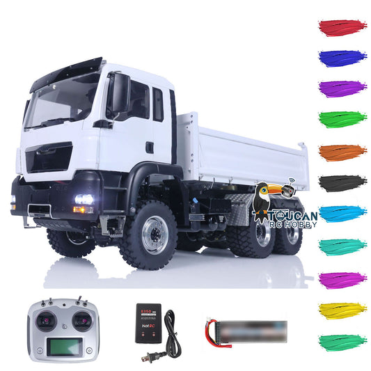IN STOCK LESU Metal 1/14 RC Hydraulic Dumper Truck Tipper