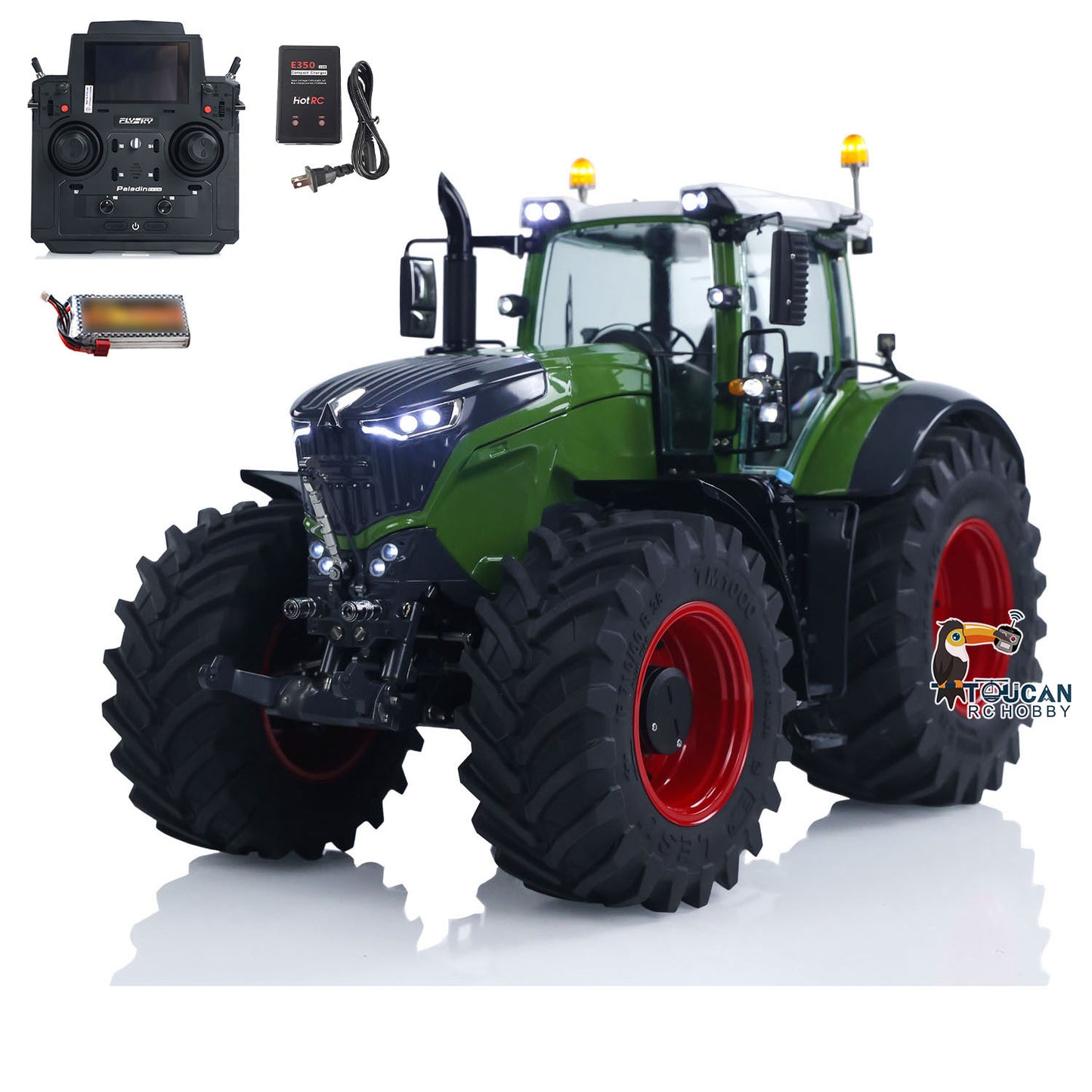 LESU AOUE 1050 4x4 1/14 Hydraulic Metal RC Tractor With Radio Battery Smoke Unit Upgrade Sound System