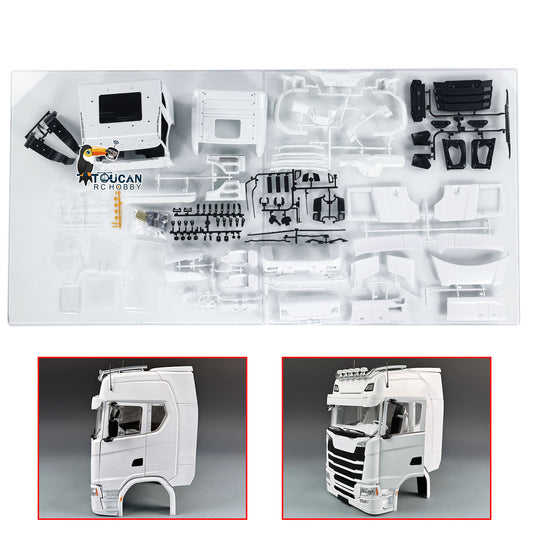 1/14 MD Model 770S Kabinenbausatz, zu öffnende Schale für 1/14 RC Sattelzugmaschine