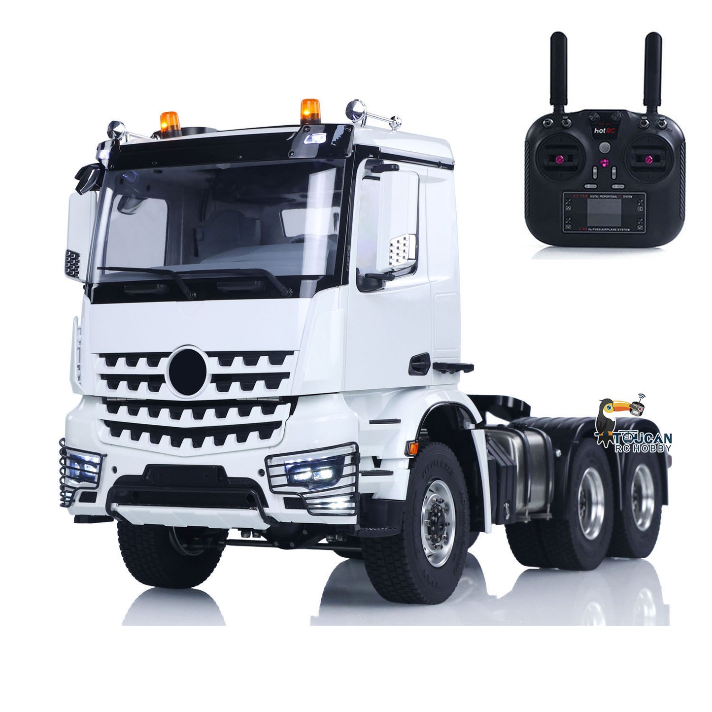 1/14 RC Tractor Truck 3363 Lorry Car Model Metal NO Lock Differential Axle 2Speed Gearbox Light Sound Radio