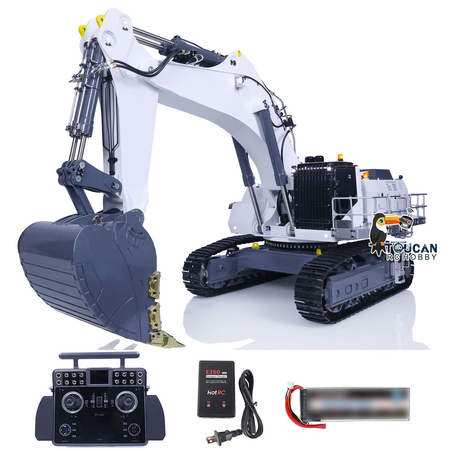 1:14 LESU RC Hydraulic Excavator AOUE 9150 Metal RTR Remote Control Digger Model