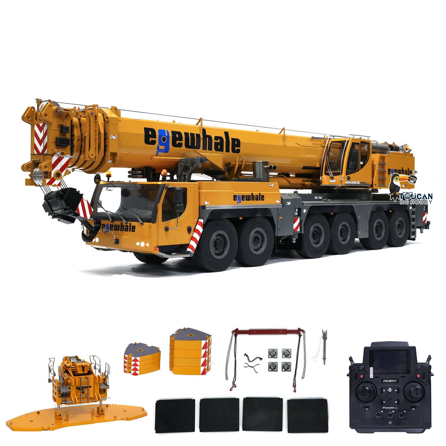 Pre-Order Eyewhale 1/14 6 Axles D1350 RC Hydraulic Mobile Cranes Truck Giant 1350
