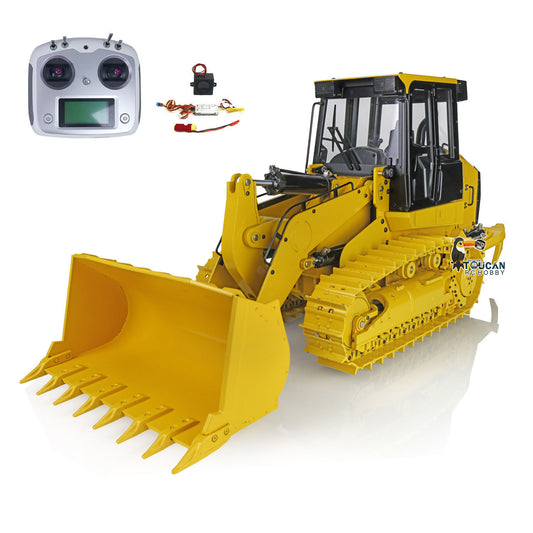 JDModel 1/14 Metal RC Hydraulic Tracked Loader JDM-188 963D 3CH Valve Pump Construction Car I6S Radio RTR Model Light 201 Sound