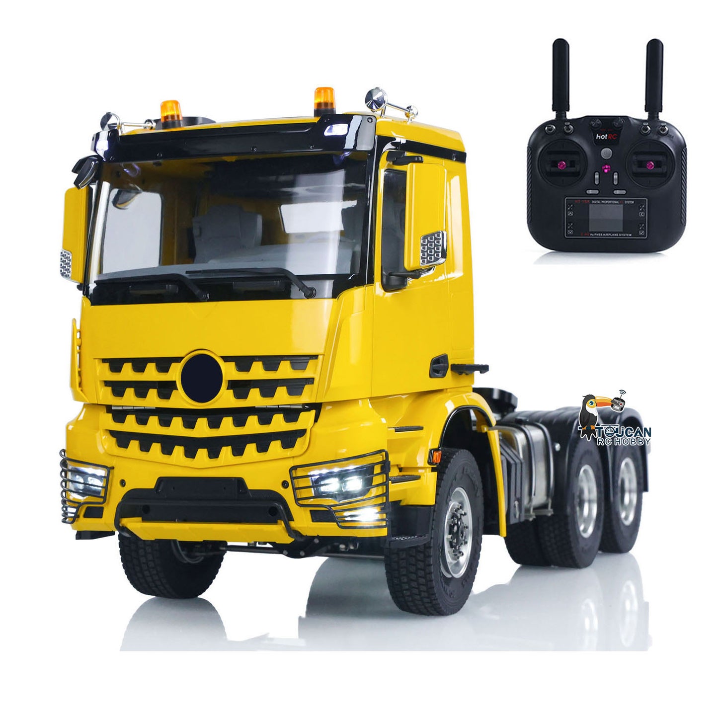 1/14 RC Tractor Truck 3363 Lorry Car Model Metal NO Lock Differential Axle 2Speed Gearbox Light Sound Radio