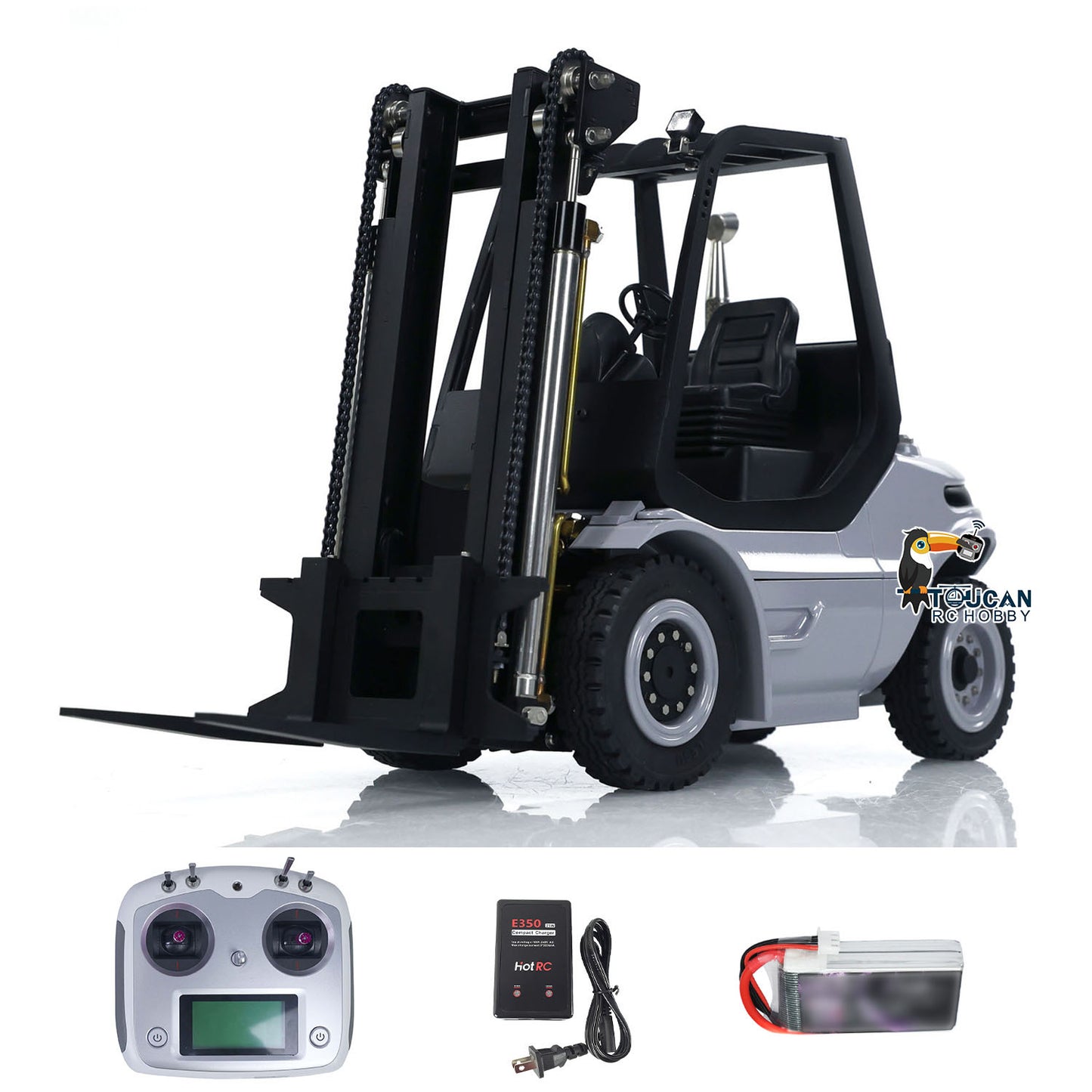 AUF LAGER 1/14 Metall LESU Montiert Painted RC RTR Gabelstapler Licht Sound