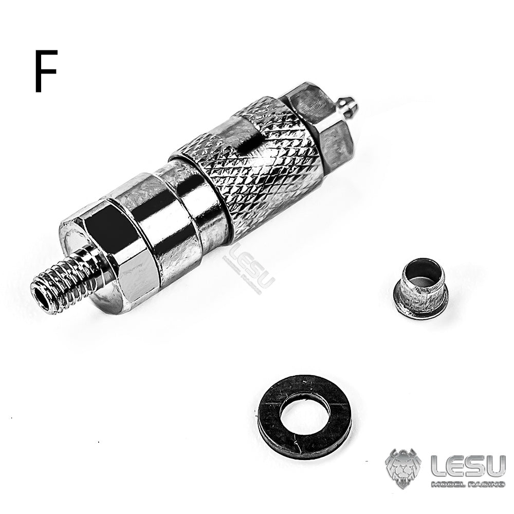 Metal 1/14 LESU Tubing Connector / Plugging Nozzle for TAMIYA RC Dumper Truck Hydraulic System