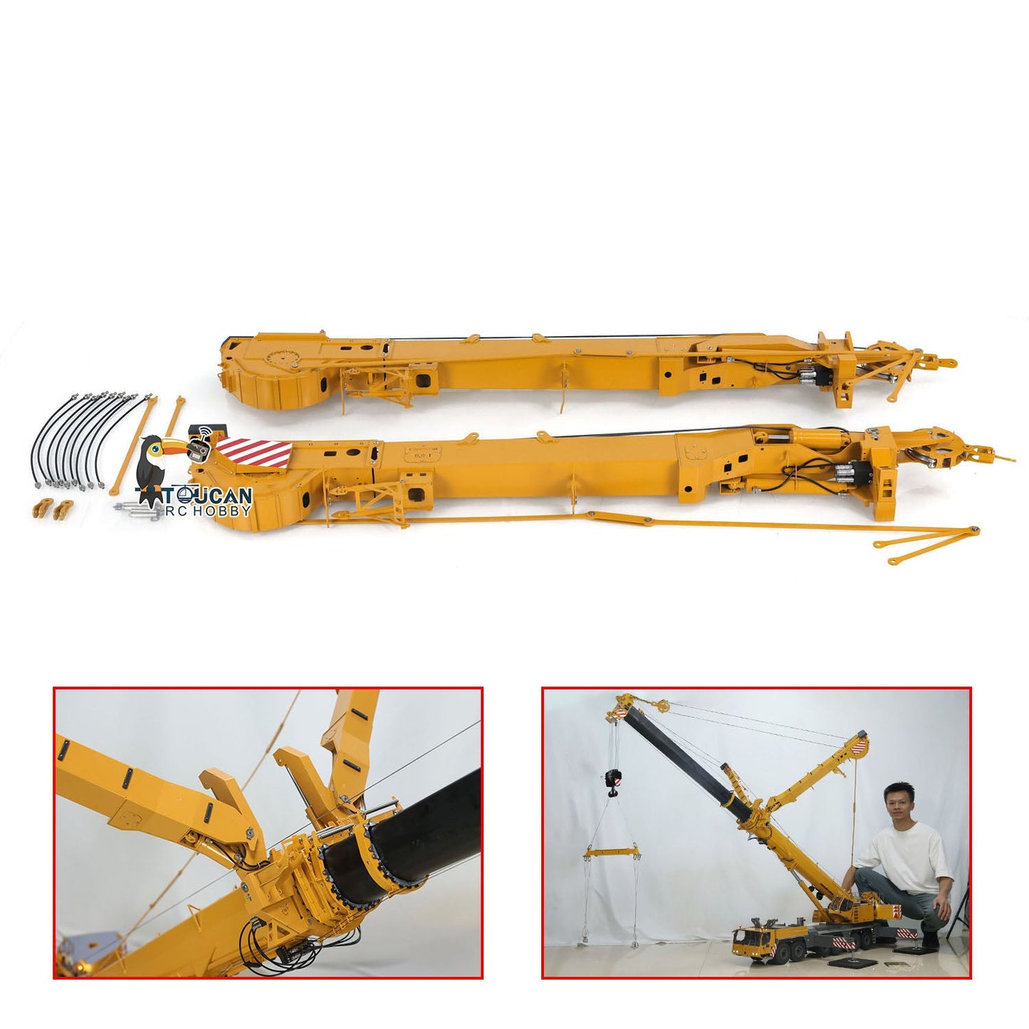 Pre-Order Eyewhale 1/14 6 Axles D1350 RC Hydraulic Mobile Cranes Truck Giant 1350