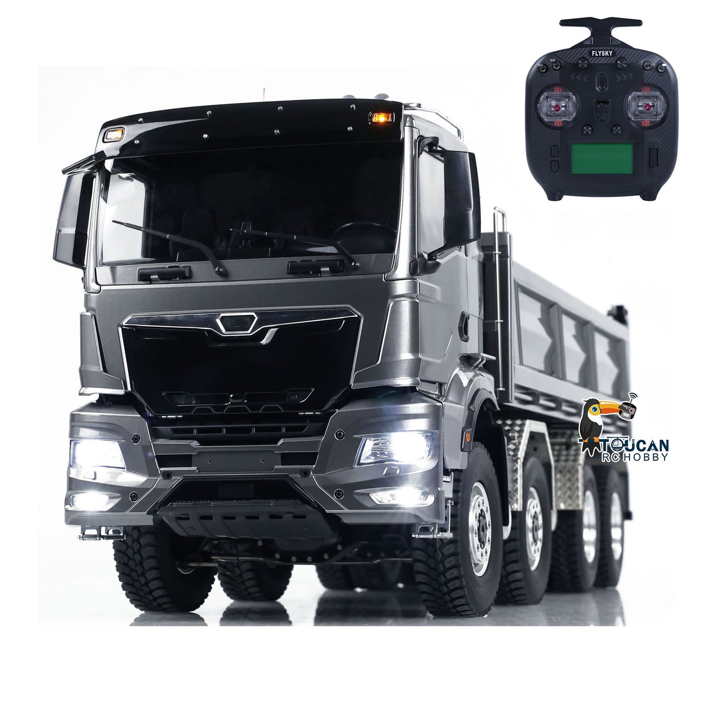 Camion à benne basculante hydraulique 1:14 8x8 RC Truck