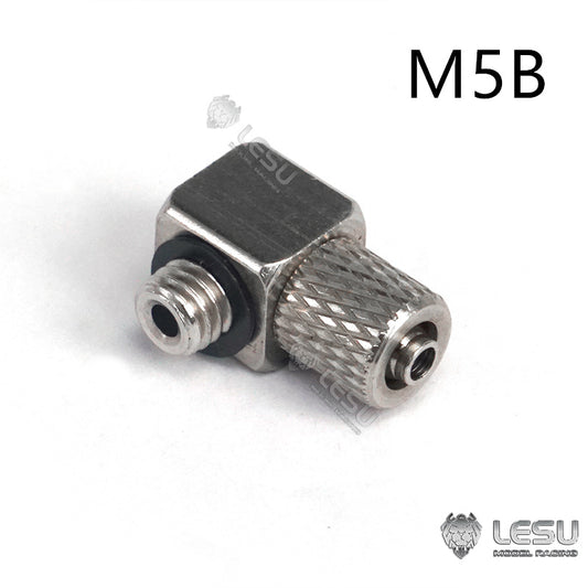 LESU A M3 Metal Straight Nozzle for 1/14 RC Tractor Truck DIY Model Car TAMIYA