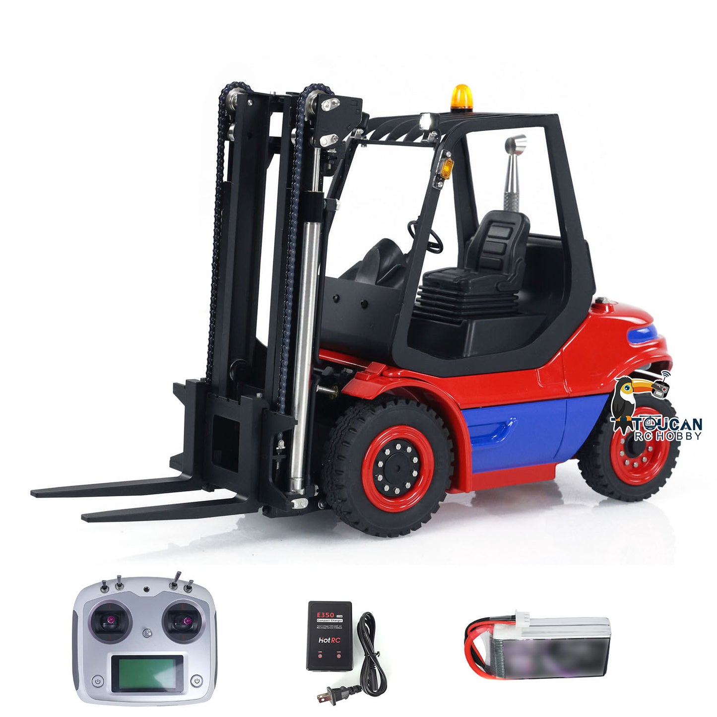 LESU 1/14 Hydraulic RC Forklift Remote Control Fork Lift Truck Transfer Car Model