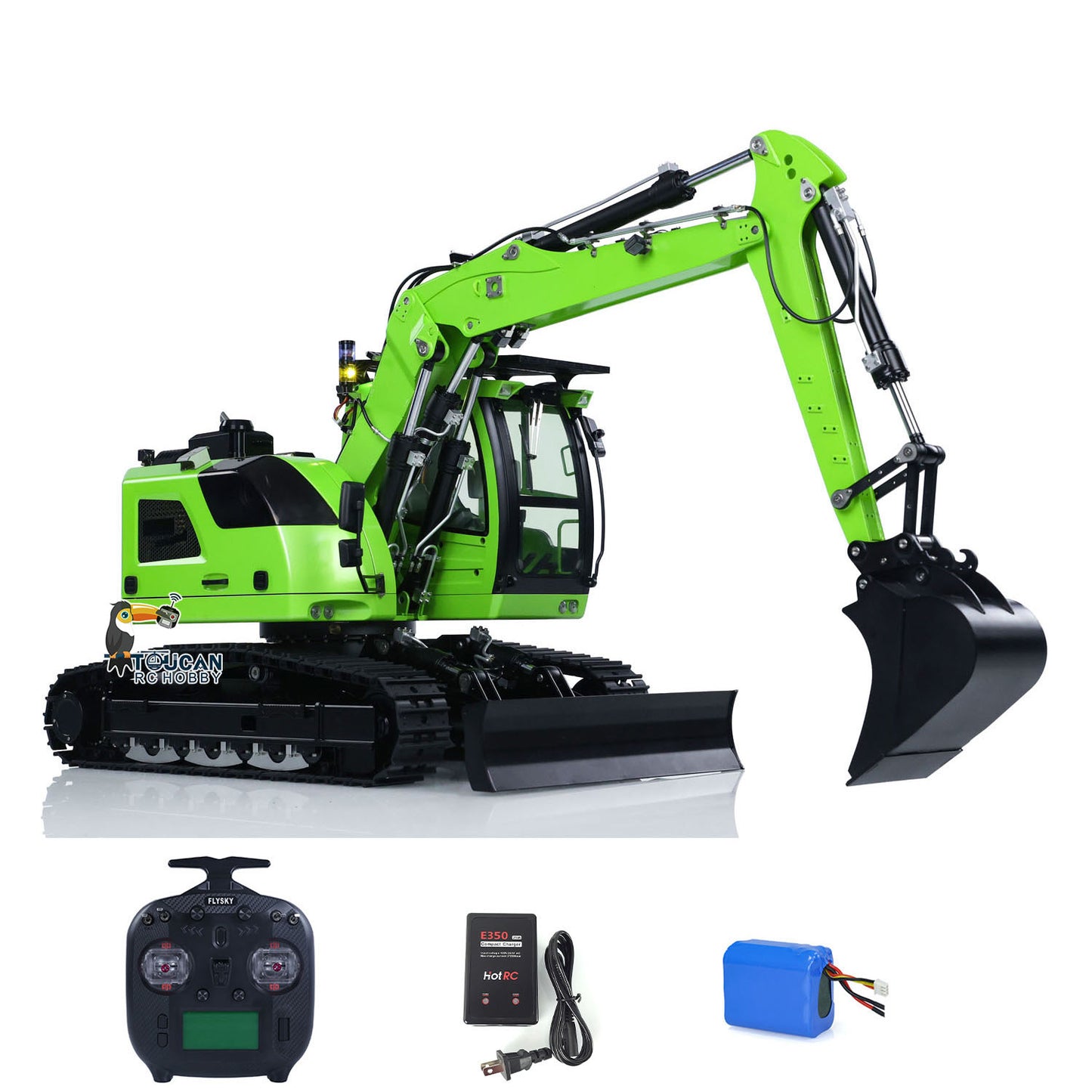 CUT Model 1/14 RC Hydraulic Excavator LR 914 Metal Remote Control Digger Model 5ways Valve RTR Construction Car ST8 Radio Battery