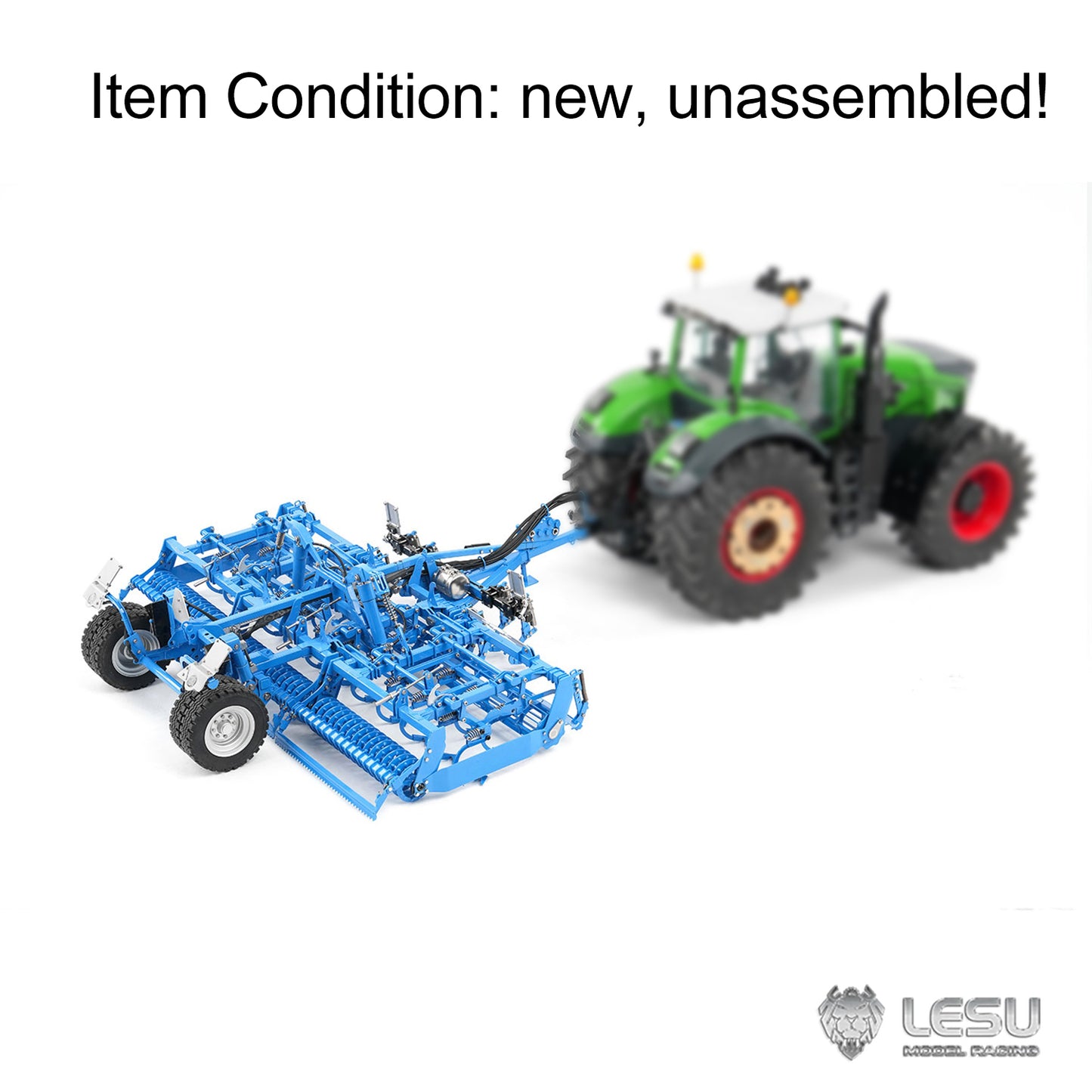 K500 Metal Seedbed Pre-sowing Soil Preparation Machine KIT for LESU 1/14 RC Hydraulic Agricultural Car Tractor AOUE 1050 Painted or Unpainted