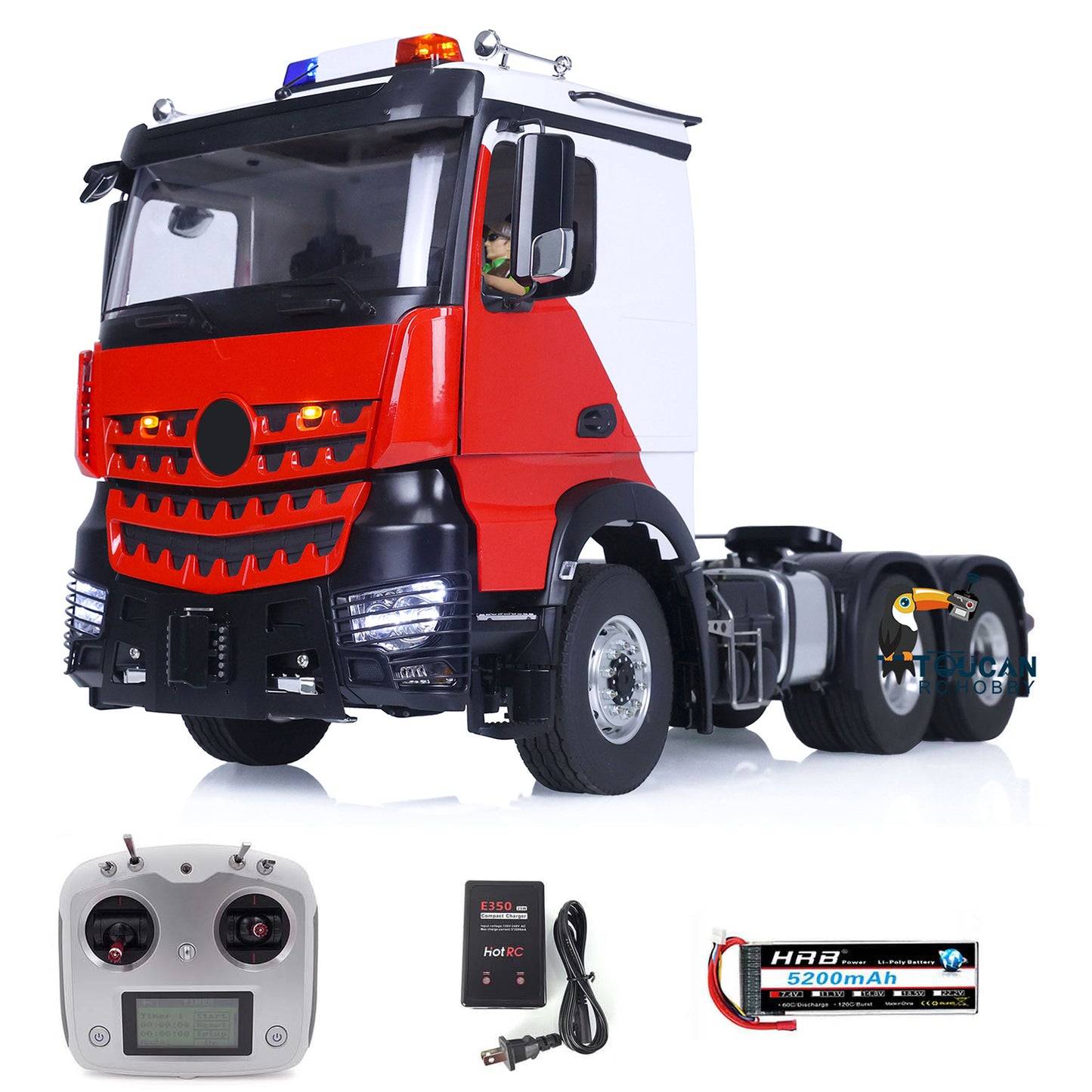 IN STOCK LESU 6x6 RTR RC Tractor Truck for 1/14 Tamiya 1851 3363