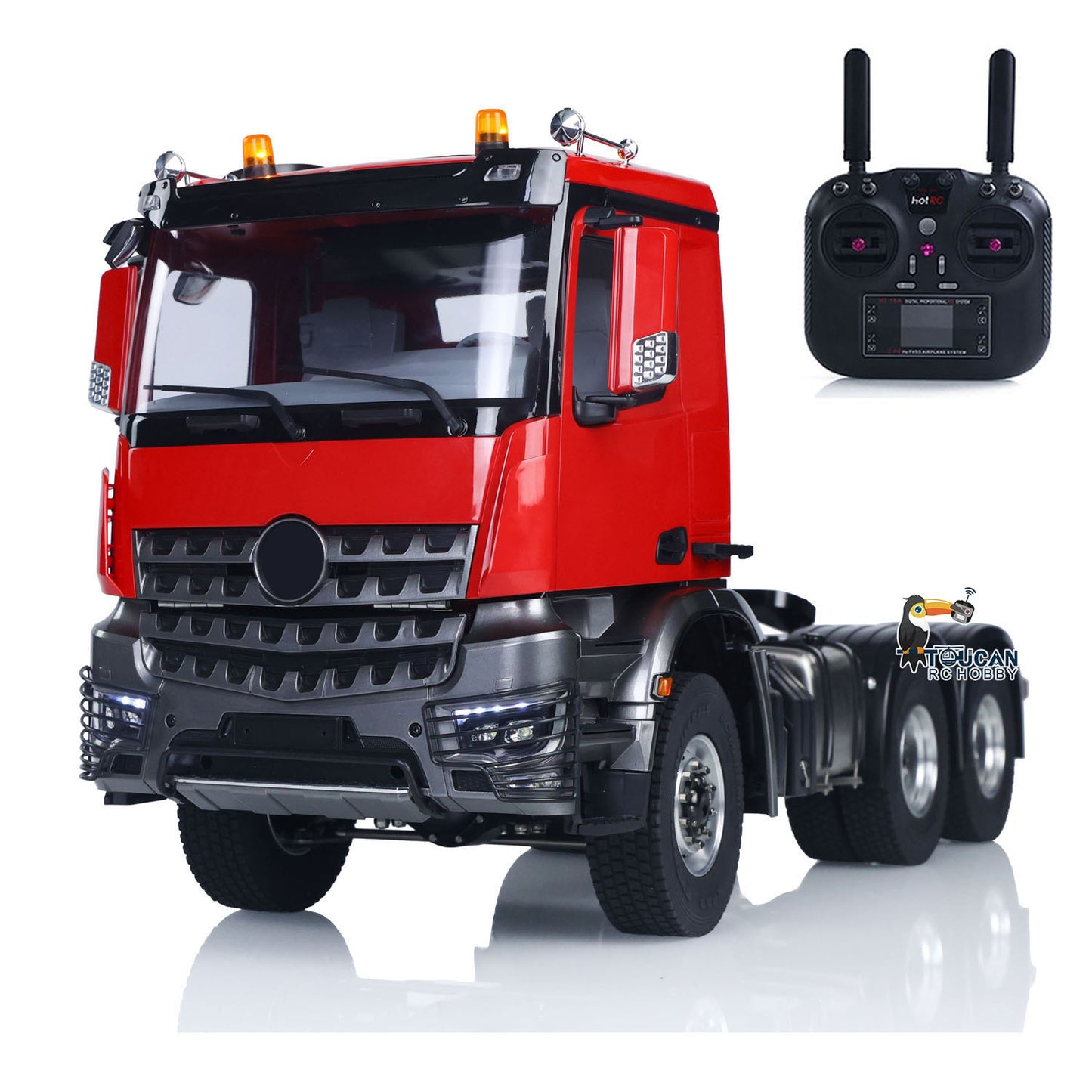 1/14 RC Tractor Truck 3363 Lorry Car Model Metal NO Lock Differential Axle 2Speed Gearbox Light Sound Radio